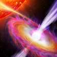 Estrela de nêutrons canibal libera jato a 40% da velocidade da luz