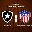 Botafogo x Junior, AO VIVO, com a Voz do Esporte, às 17h30