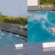 Turista fica preso em piscina de hotel durante terremoto em Taiwan; veja vídeo