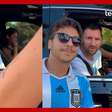 Messi leva fãs à loucura ao parar carro e atender pedidos de fotos em Miami