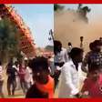 Templo de 40 metros despenca de carruagem em festival na Índia
