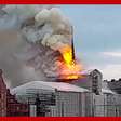 Incêndio atinge edifício da Bolsa de Copenhague na Dinamarca