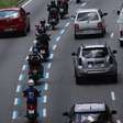 Prefeitura implanta Faixa Azul exclusiva para motos em mais quatro vias