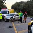 Carro invade pista contrária e provoca colisão frontal no Contorno Norte; trânsito ficou complicado