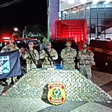 Operação da PRF, PM e PF apreende mais de 400 kg de drogas e prende uma pessoa em rodovia de Goiás