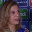 Leila Pereira rebate Landim: 'Ganhamos do Flamengo na grama natural'