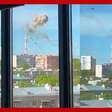 Torre de TV é destruída em ataque aéreo russo na Ucrânia
