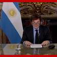 Milei anuncia superávit trimestral no PIB de Argentina