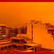 Nuvens de poeira do Saara fazem céu da Grécia ficar laranja