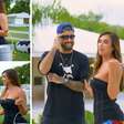 Nicole Bahls apresenta vaca Anitta a Pedro Scooby: 'Sua ex'