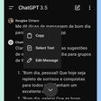 ChatGPT ganha botão para editar prompts no celular