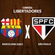 Barcelona-EQU x São Paulo, AO VIVO, com a Voz do Esporte, às 19h30