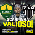 Valioso! Com R$100, você leva R$503 com gol de Scarpa a qualquer momento sobre o Cuiabá