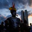 Indígenas protestam em Brasília contra falta de proteção a suas terras ancestrais