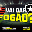 Coloque R$100 e fature R$503 para vitória do Botafogo sobre o Flamengo
