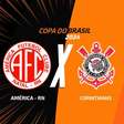 América-RN x Corinthians, AO VIVO, com a Voz do Esporte, às 18h30