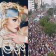 Multidão: Veja imagens da Praia de Copacabana horas antes do show de Madonna