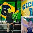 Madonna aparece no hotel dançando com a bandeira do Brasil. Vídeo!