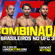 Em casa! Aposte R$100 e ganhe R$349 na vitória dos brasileiros nas principais lutas do UFC Rio