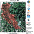 Imagens de satélite mostram antes e depois de enchente no RS