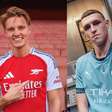 City e Arsenal divulgam novas camisas para 2024/25