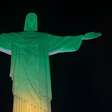 Cristo Redentor ganha as cores verde e amarela em celebração ao Mundial Feminino de 2027