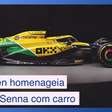 McLaren customiza carro para homenagear Ayrton Senna