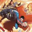 Superman leva uma surra de um famoso monstro da cultura pop