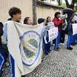 Estudantes protestam contra projeto que privatiza gestão de escolas do Paraná
