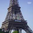 Anéis olímpicos são instalados na Torre Eiffel a poucos dias dos Jogos de Paris