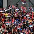 Euro: polícia alemã espera 500 hooligans sérvios para embate contra Inglaterra