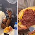 Ator Terry Crews prova famoso sanduíche de mortadela no Mercadão de SP; veja