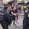 Homem ameaças torcedores na Eurocopa com machado, é baleado pela polícia alemã e morre