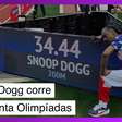 Snoop Dogg vira comentarista esportivo e corre 200 metros rasos