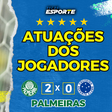 Desempenho do Palmeiras na vitória por 2 a 0 diante do Cruzeiro