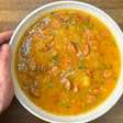 Delícia Brasileira: sopa de mandioca com linguiça calabresa