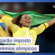 Atletas pagarão impostos pesados por prêmios olímpicos
