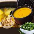 Sopa de legumes assados: cremosa ou com pedaços, aquece