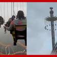 Turistas ficam presos em brinquedo a 76 metros de altura em parque no México