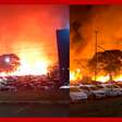 Incêndio atinge mata ao lado de universidades, e estudantes retiram carros às pressas em Goiânia