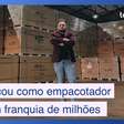 Ele começou como empacotador de mercado e hoje tem franquia de energia renovável