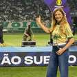 Leila Pereira vibra com conquista na base e enaltece ex-presidente do Palmeiras