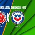 Colômbia x Chile: onde assistir, escalações e arbitragem