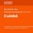 Resultado do 2° turno das Eleições 2024 em Cuiabá/MT