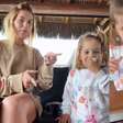 Tal mãe, tal filha! Virginia encanta seguidores ao mostrar as Marias comendo ovos junto com ela