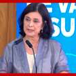 Ministra da Saúde se emociona e pede um minuto de silêncio em oração pela saúde do Papa Francisco