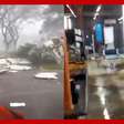 Forte chuva destelha estrutura no Aeroporto de Bacacheri em Curitiba