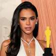 'Ver a arte...': Bruna Marquezine, no Oscar pela 1ª vez, abre o jogo sobre experiência inédita no tapete vermelho