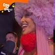 Ainda com dentes de desfile, Sabrina Sato celebra resultado da Gaviões e diz: 'Agora virei vampira'