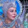 Paolla Oliveira chora em último desfile como rainha da Grande Rio: 'Dorzinha'
